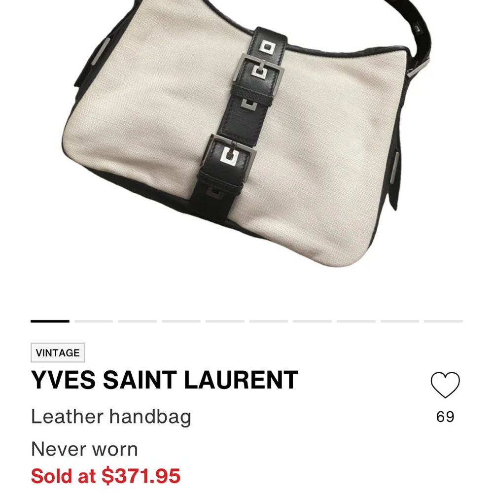 Yves Saint Laurent YSL grey suede bag - Picture 16 of 16